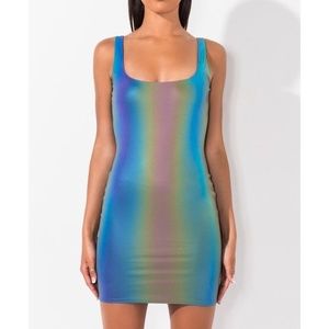 Rainbow reflective dress